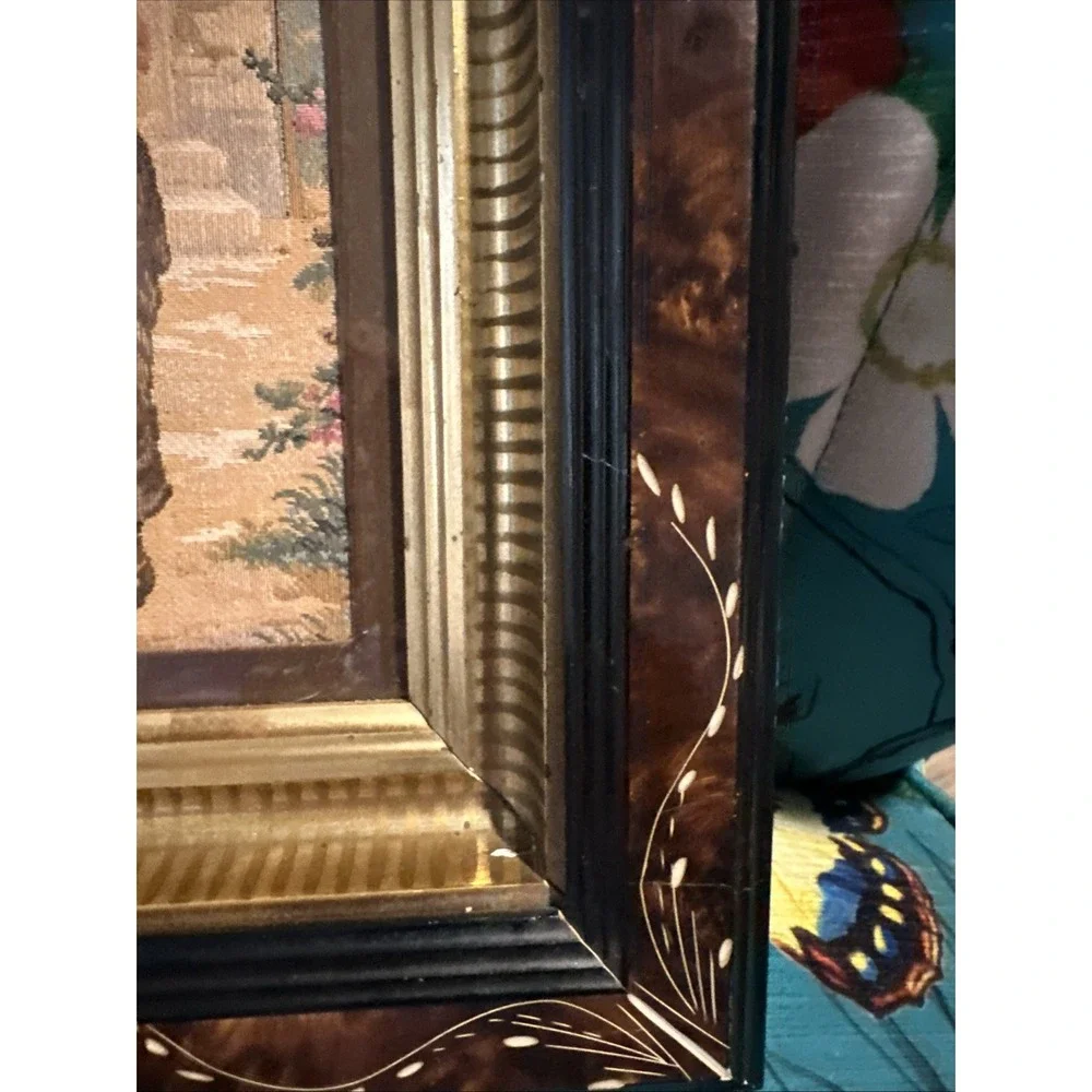 VTG Belgium Tapestry, Point deRose East Lake Victorian Frame 13x12